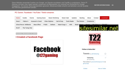 t22gaming.com alternative sites