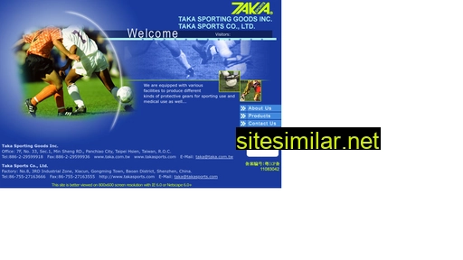 Takasports similar sites