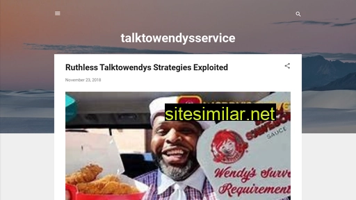 Talktowendysservice similar sites