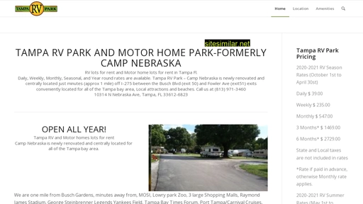 tampa-rv-park-camp-nebraska.com alternative sites