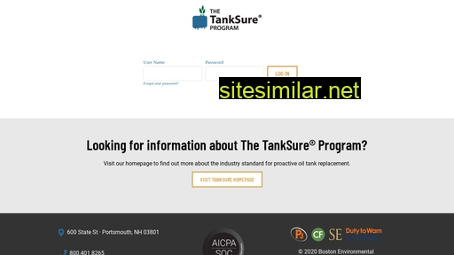 tanksure.com alternative sites