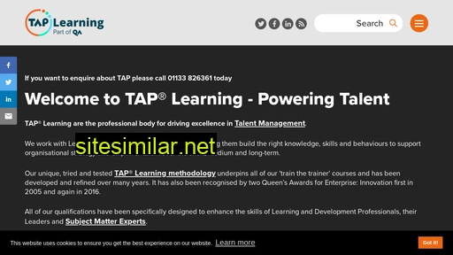 Tap-learning similar sites