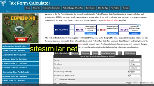 taxformcalculator.com alternative sites