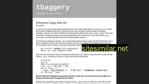 tbaggery.com alternative sites