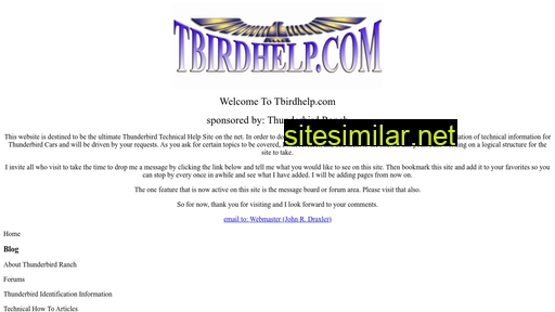 tbirdhelp.com alternative sites
