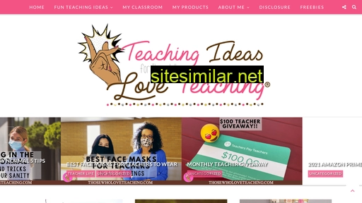 teachingideasforthosewholoveteaching.com alternative sites
