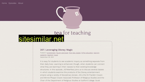 Teaforteaching similar sites