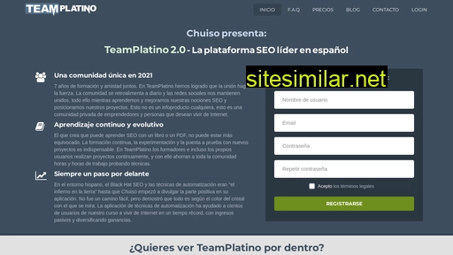 teamplatino.com alternative sites