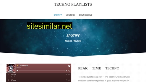 Technoplaylists similar sites