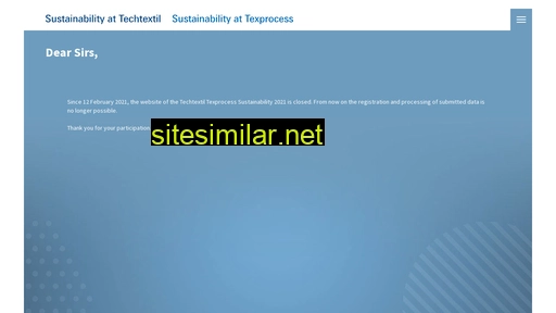 techtextil-texprocess-sustainability.com alternative sites