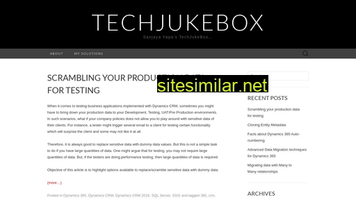 Techjukebox similar sites
