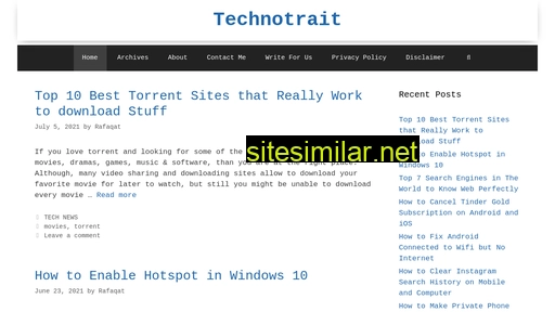 technotrait.com alternative sites
