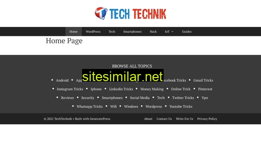Techtechnik similar sites
