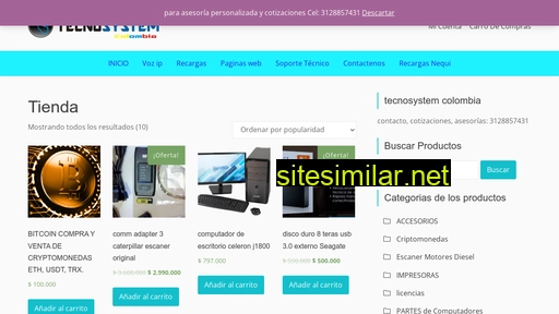 tecnosystemcolombia.com alternative sites