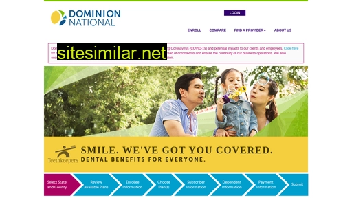 teethkeepersapps.dominionnational.com alternative sites