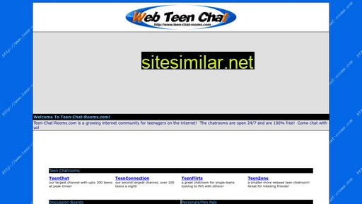 Teen-chat-rooms similar sites