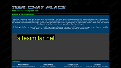 teenchatplace.com alternative sites
