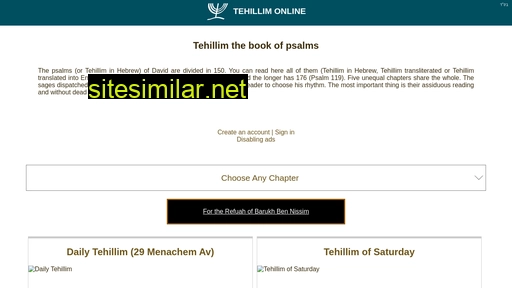 Tehillim-online similar sites