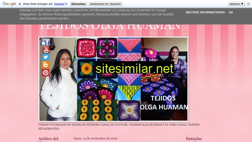 tejidosolgahuaman.blogspot.com alternative sites