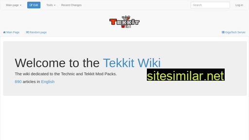 Tekkitwiki similar sites