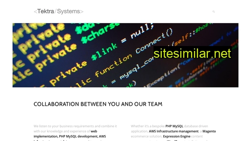 tektrasystems.com alternative sites
