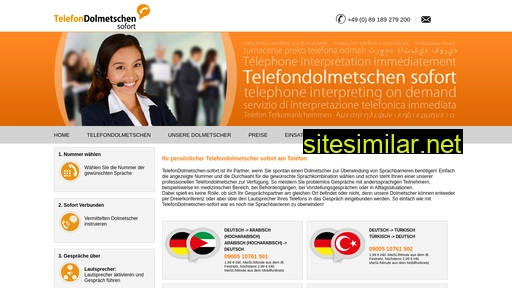 Telefondolmetschen-sofort similar sites