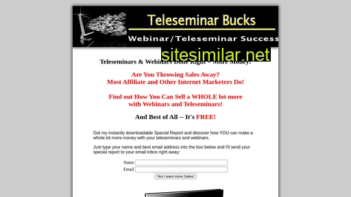 teleseminarbucks.com alternative sites