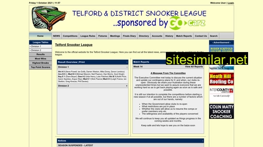telfordsnooker.com alternative sites