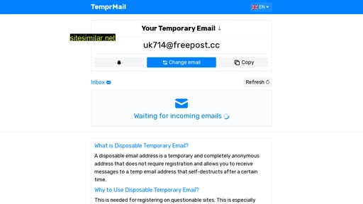temprmail.com alternative sites