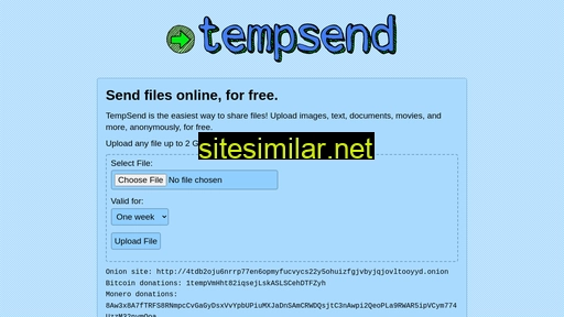 tempsend.com alternative sites