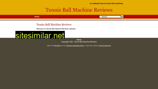 Tennisballmachinereviews similar sites