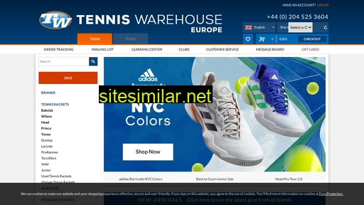 tenniswarehouse-europe.com alternative sites