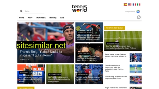 tennisworldde.com alternative sites