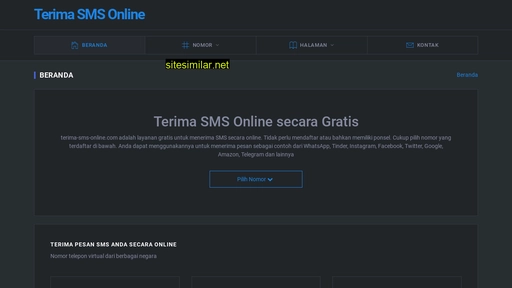 Terima-sms-online similar sites