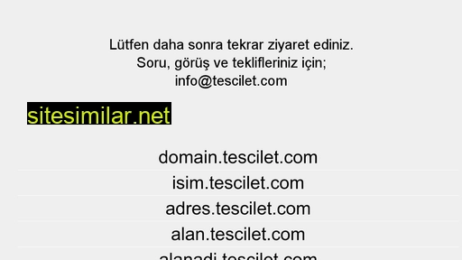 tescilet.com alternative sites