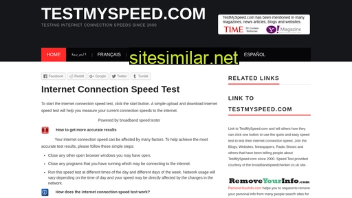 testmyspeed.com alternative sites