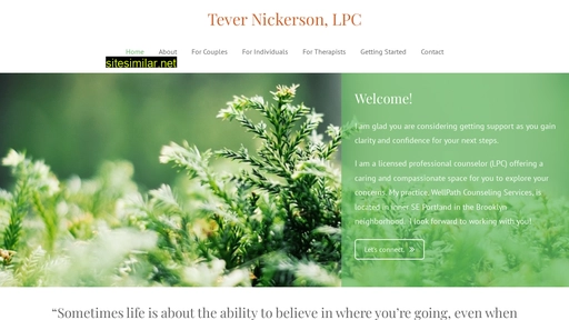 Tevernickersoncounseling similar sites