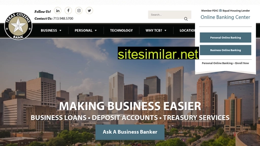 texascitizensbank.com alternative sites