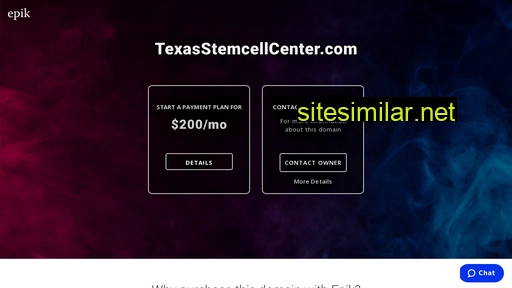 Texasstemcellcenter similar sites