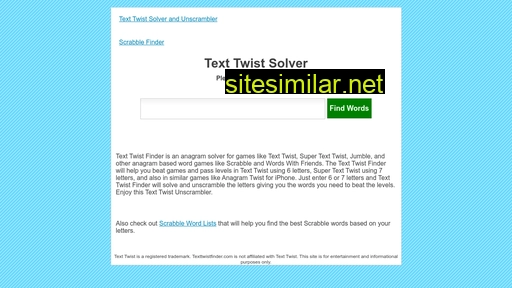 texttwistfinder.com alternative sites