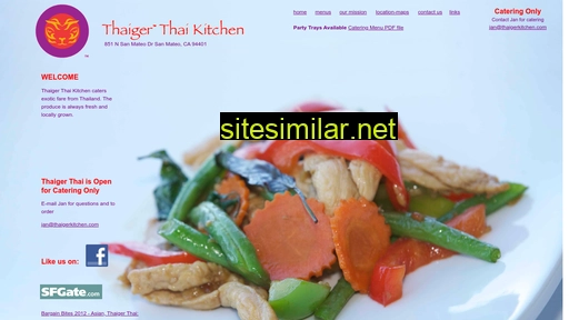 thaigerkitchen.com alternative sites