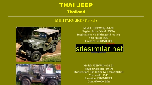 Thaijeep similar sites