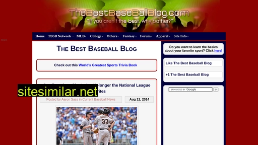 thebestbaseballblog.com alternative sites