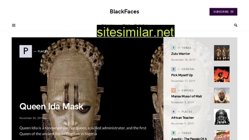 Theblackfaces similar sites
