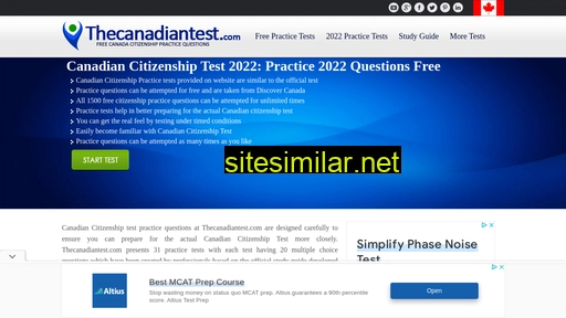 thecanadiantest.com alternative sites