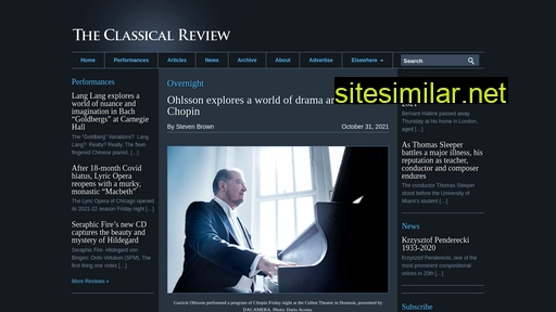 Theclassicalreview similar sites