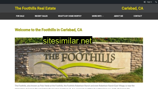 thefoothillscarlsbad.com alternative sites