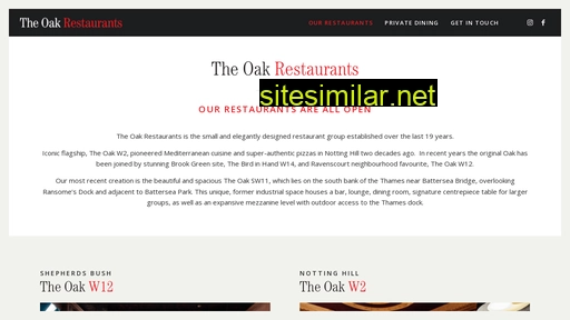 theoakrestaurants.com alternative sites