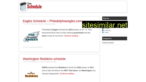 The-schedule similar sites