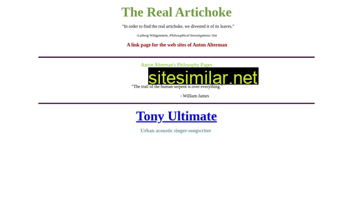therealartichoke.com alternative sites